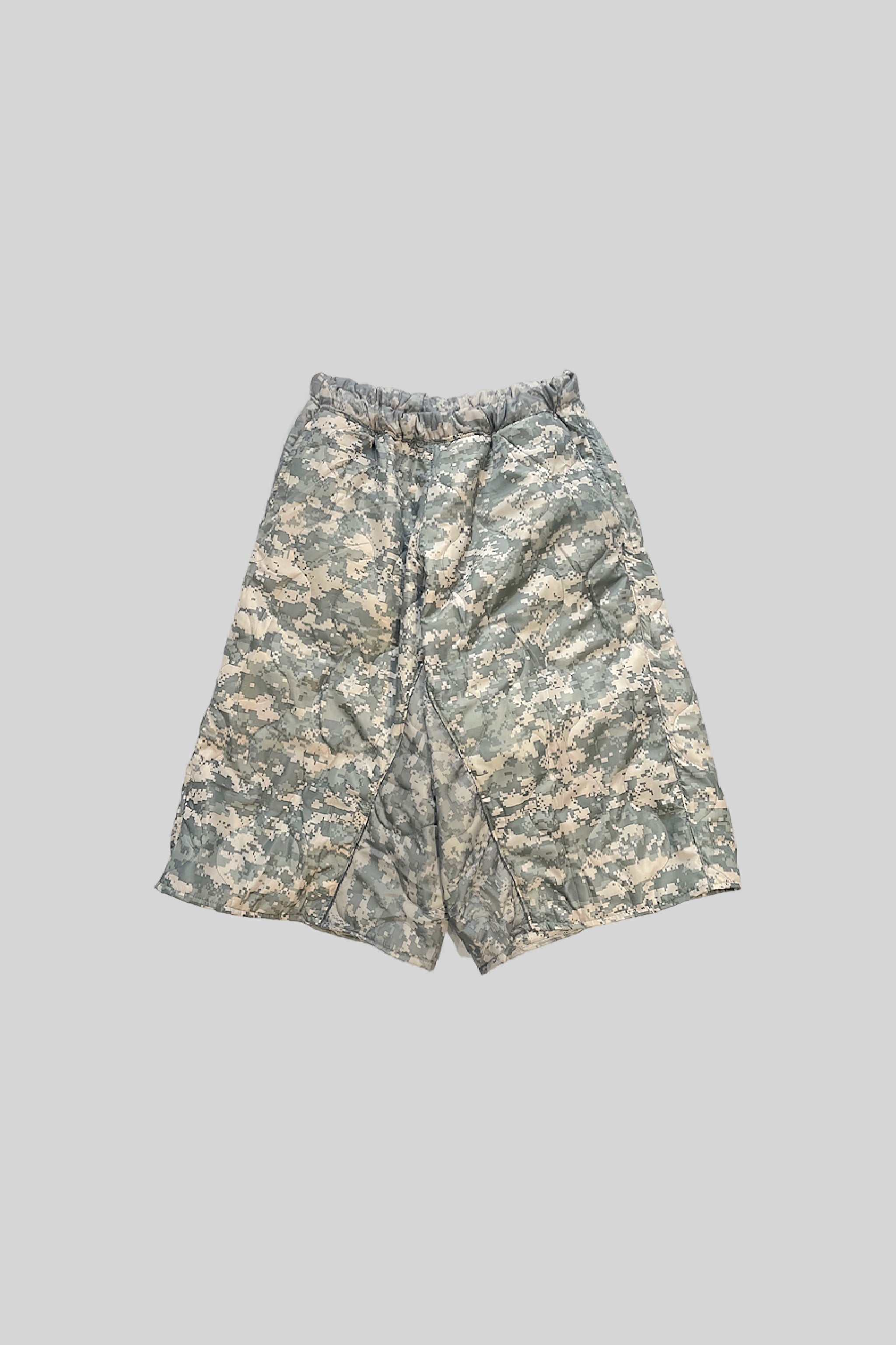 QUILTING DOWN BAGGY SHORTS (DIGITAL CAMO) – Awesome Boy
